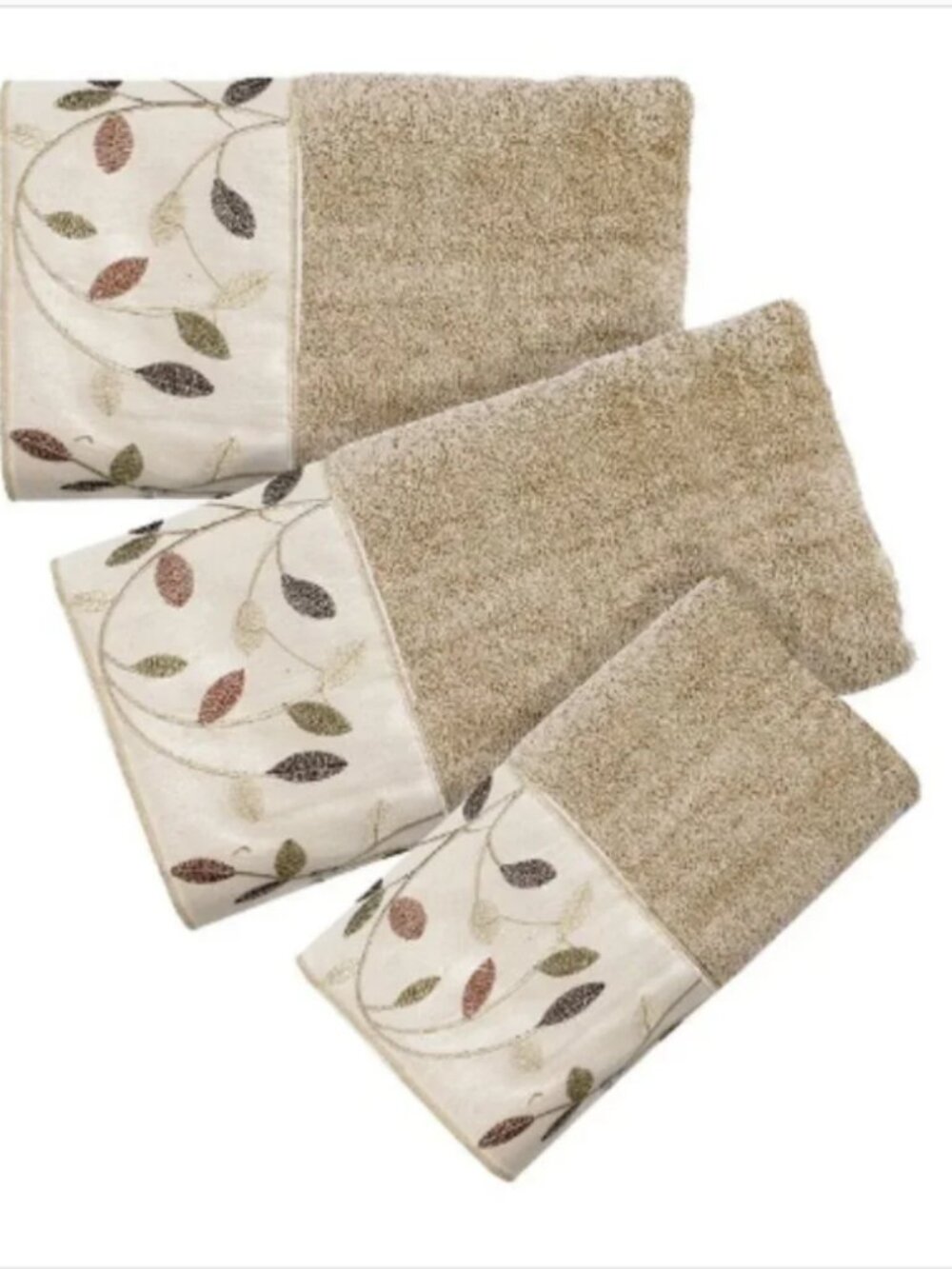 Popular Bath Aubury 3-pc. Bath Towel Set, Beige